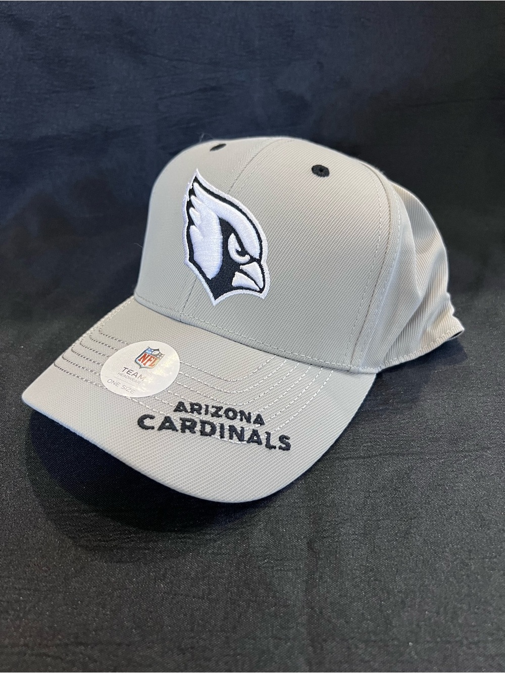 NFL Arizona Cardinals Gray and Black Logo Baseball Hat